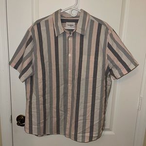 Men’s pastel striped button-down